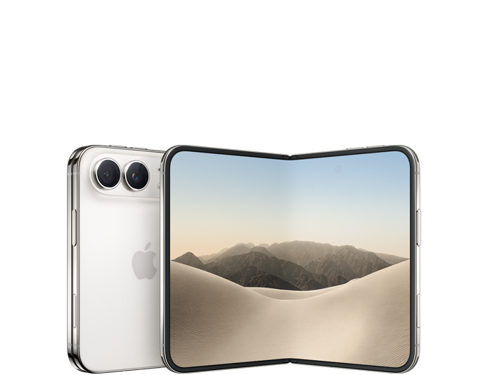 iPhone Duo в сложенном и раскрытом виде